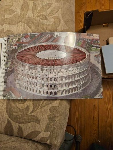 Archaeological Rome. Including 24 Transparent Overlays With Artist's Renditions Of Ancient Rome,ostia And Pompeii. Large Volume Paperback In Good Condition.  See Photos For Condition.