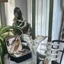 1 Bone Spooky Witch Halloween candle stick holders decoration Image 2