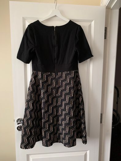 Studio 8 Black Zig Zag Dress