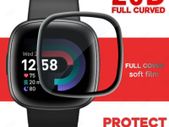 5D Full Screen Protector Film for Fitbit Sense 2 Flexible Soft Protective Film for Sense 2 Accessories Not Glass