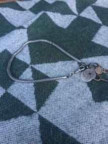 Sterling Silver Art Deco Watch Chain