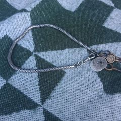 Sterling Silver Art Deco Watch Chain
