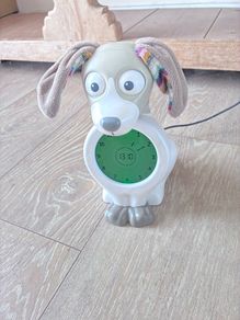 ZAZU Davy The Dog Clock - Sleep Trainer Clock & Nightlight for Kids