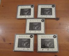 5 baby scans photo frames