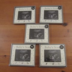 5 baby scans photo frames