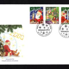 1999 Latvia Christmas Commemorative Stamps First Day Cover (FDC)