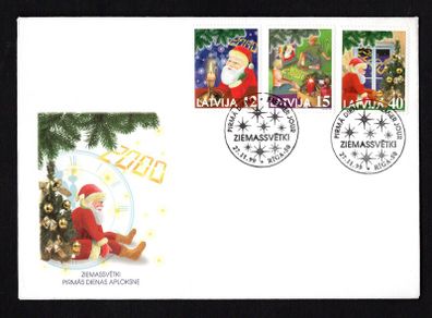 1999 Latvia Christmas Commemorative Stamps First Day Cover (FDC)