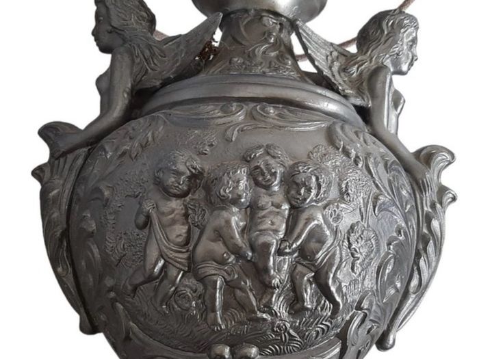Antique French Art Nouveau Table Lamp Early 20th Century