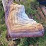 Handmade crochet triangle shawl wrap. Brown and beige ombre lacy shawl Image 5
