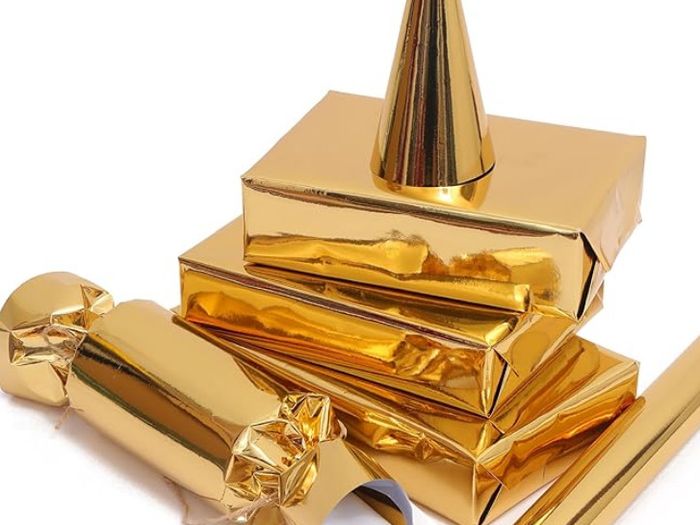 NEW - High quality Gold or Silver Metallic Paper - 43cm/10m