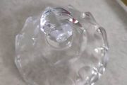 Stunning Heavy Vintage Crystal Cut Glass Lidded Pot Trinket Pot NO STAMP