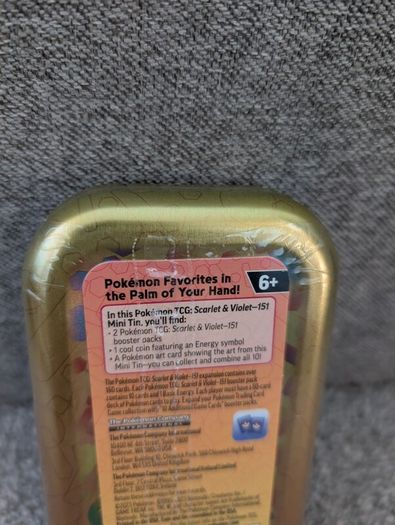 151 Mini Tin Display - Will Sell Separately
