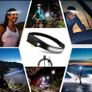 LED Sensor Headlamp USB Rechargeable Headlight Powerful Headlamp Waterproof Head Flashlight 6 Lighting Modes COB Work Light Fishing Hiking Cycling  Night Running Camping Image 6