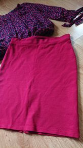 Red Mini Skirt   Size UK 10