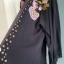 BIBA Black Fringed boho drape Sz 12 (Fit 10-16uk) Image 7