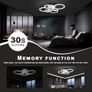 Ceiling Lights Living Room,72W 80cm LED Aryli Modern Ceiling Lighting with Remote Control,Dimmable 2800-7000K,6 Ring Chandelier for Living Room,Bedroom,Bathroom,Kitchen Image 3