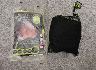 Snooze Shade brand blackout blind for prams and strollers.