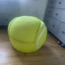 Kids tennis ball shaped chair and foot rest Image 2