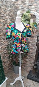 Vintage floral blouse 70s to 90s made in USA