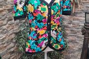 Vintage floral blouse 70s to 90s made in USA