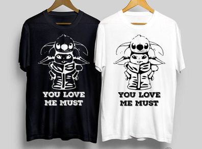 You love me must star war, baby yoda love me t-shirt