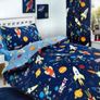 Junior Kids Reversible Glow in the Dark Duvet Cover Set with Fitted Sheet Image 5