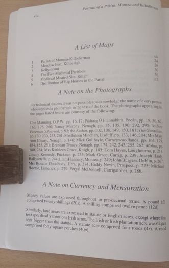 Portrait of a Parish Monsea & Killodiernan Tipperary by Daniel Grace 1996 p/b