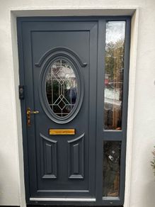 PVC front door and side panel