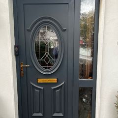 PVC front door and side panel