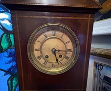 Vintage Mahogany Mantle Clock