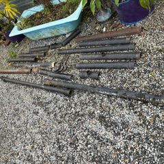 Cast iron gutters and pipes