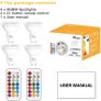 GU10 LED Bulbs, 5W Dimmable Colour Changing Spot Light Bulb with Remote, RGB+ Warm White (2700K), Timing, Double Memory (4 Pack) [Energy Class A+] Image 2