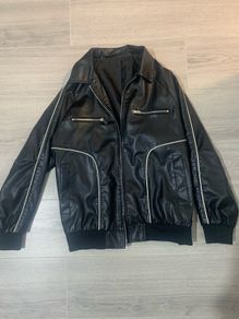 Vintage black leather jacket
