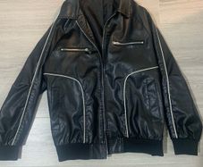 Vintage black leather jacket