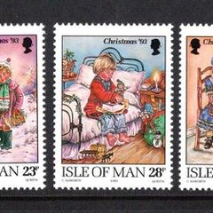 1993 Isle of Man Christmas Commemorative Stamps Mint Never Hinged (MNH)