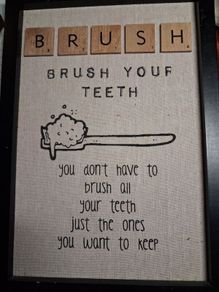 Hangable Bathroom rules Framed Art