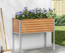 Garden Planter Light Brown 100.5 x 40.5 x 90 cm