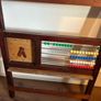 Vintage children's wooden educational learning frame Image 2