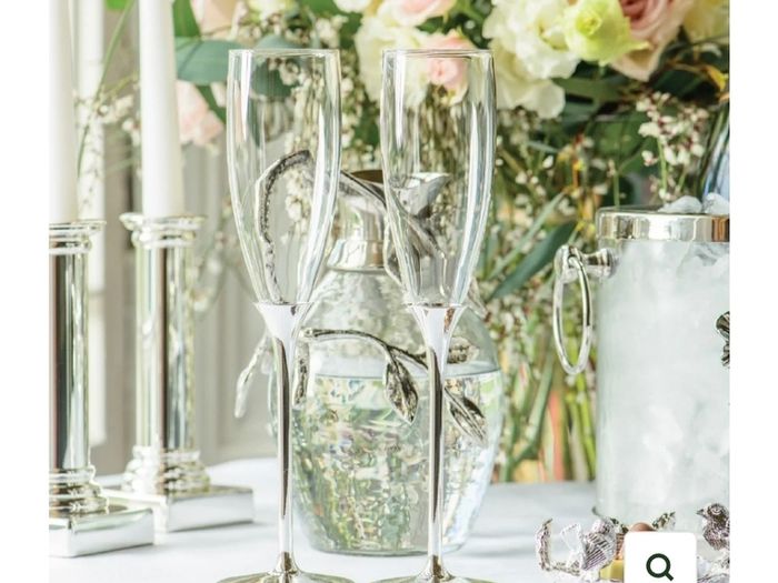 Pair of Newbridge Champagne Flutes