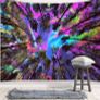 Trippy Tapestry Fantasy Rainbow Colourful Forest Aesthetic Bedroom Decor (Multiple Sizes) Image 2