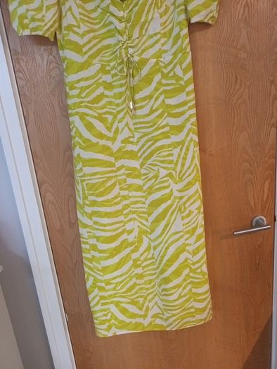 Bibi Lime Zebra Dress.  S. XL - 16. B.N.W.T.  (House Of Fraser)