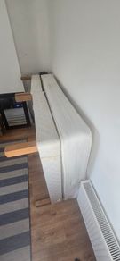 double bed frame and mattress