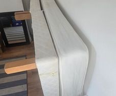 double bed frame and mattress