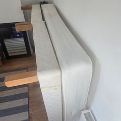 double bed frame and mattress