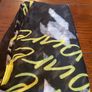 SAMOON scarf in black with yellow and white Image 9