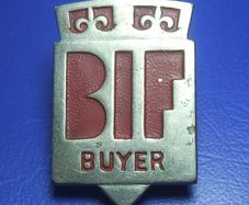 British Industries Fair (BIF) - registered trade Buyer's badge (1950's)