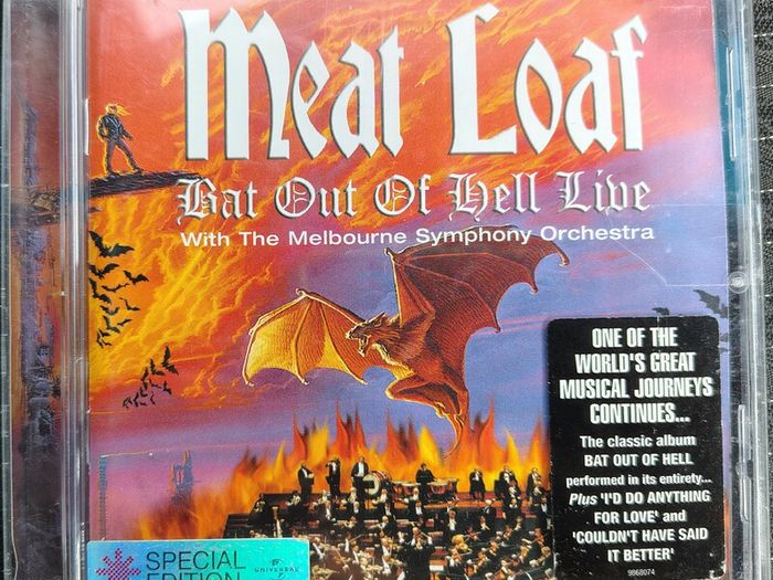 Meat Loaf with The Melbourne Symphony Orchestra - Bat Out Of Hell Live CD (2004) Classic Power Rock EX+