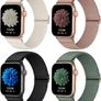 4 Pack Stretchy Nylon Strap Compatible with Apple Watch Straps 38mm 40mm 41mm 42mm(series 11 10), Adjustable Sport Elastic Bands for iWatch Series 11/10/9/8/7/6/5/4/3/2/1/Ultra3/2/1/SE3 Image 8