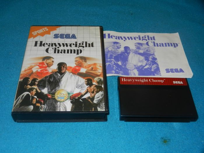 Jeu SEGA Master System Heavyweight Champ - Version PAL, État Correct, Jeu De Boxe Rétro