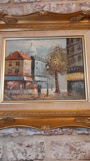 Oil on canvas singed Byrne